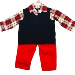 CHILDREN’S PLACE | Plaid Sweater Vest Baby Outfit